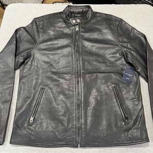 LUCKY BRAND BIKER MENS LEATHER JACKET NWT